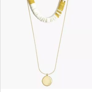 NWT Madewell Set Of Two Beaded Necklace.